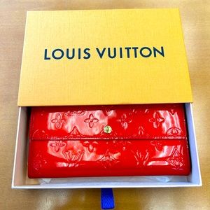 Red Vernis LV Wallet